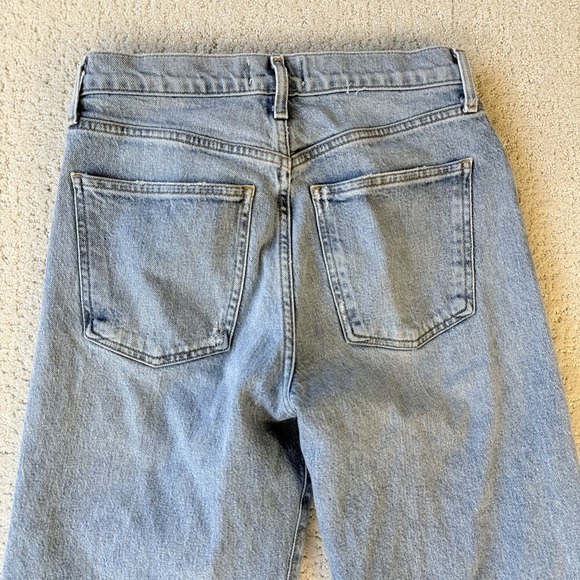 AGOLDE Harper Crop Womens Size 26 High Rise Straight Light Wash $188 - Picture 4 of 14
